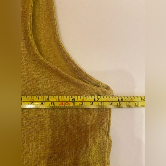 NWT Hayden Los Angeles Woman’s Mustard Yellow Lace Up Tunic Dress Size Small - Picture 4 of 6